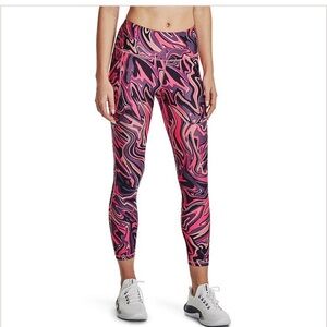 Under Armour HeatGear Printed No-Slip Waistband 7/8 Ankle Leggings